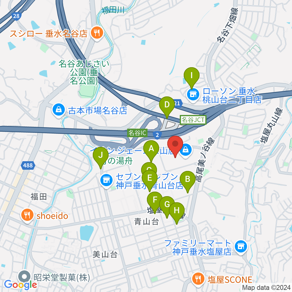 ジェームス山カルチャーセンター周辺の駐車場・コインパーキング一覧地図