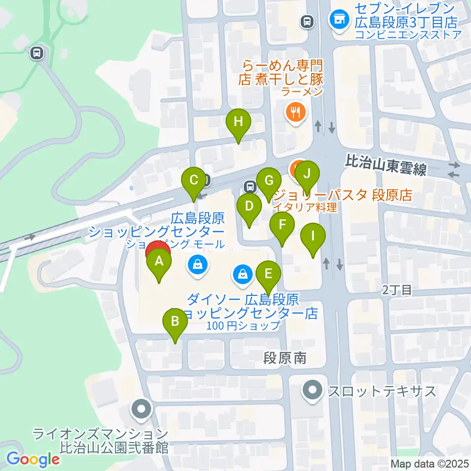 広島カルチャーセンター周辺の駐車場・コインパーキング一覧地図