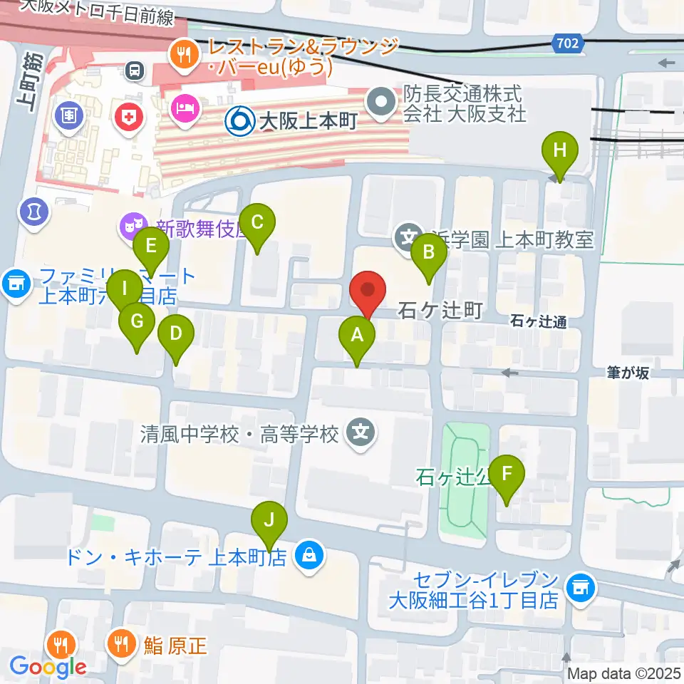 MUSICA VITA音楽教室周辺の駐車場・コインパーキング一覧地図