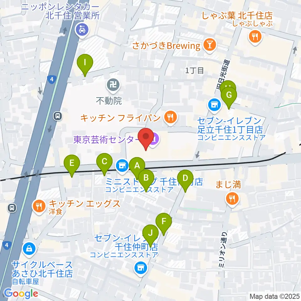 天空劇場周辺の駐車場・コインパーキング一覧地図