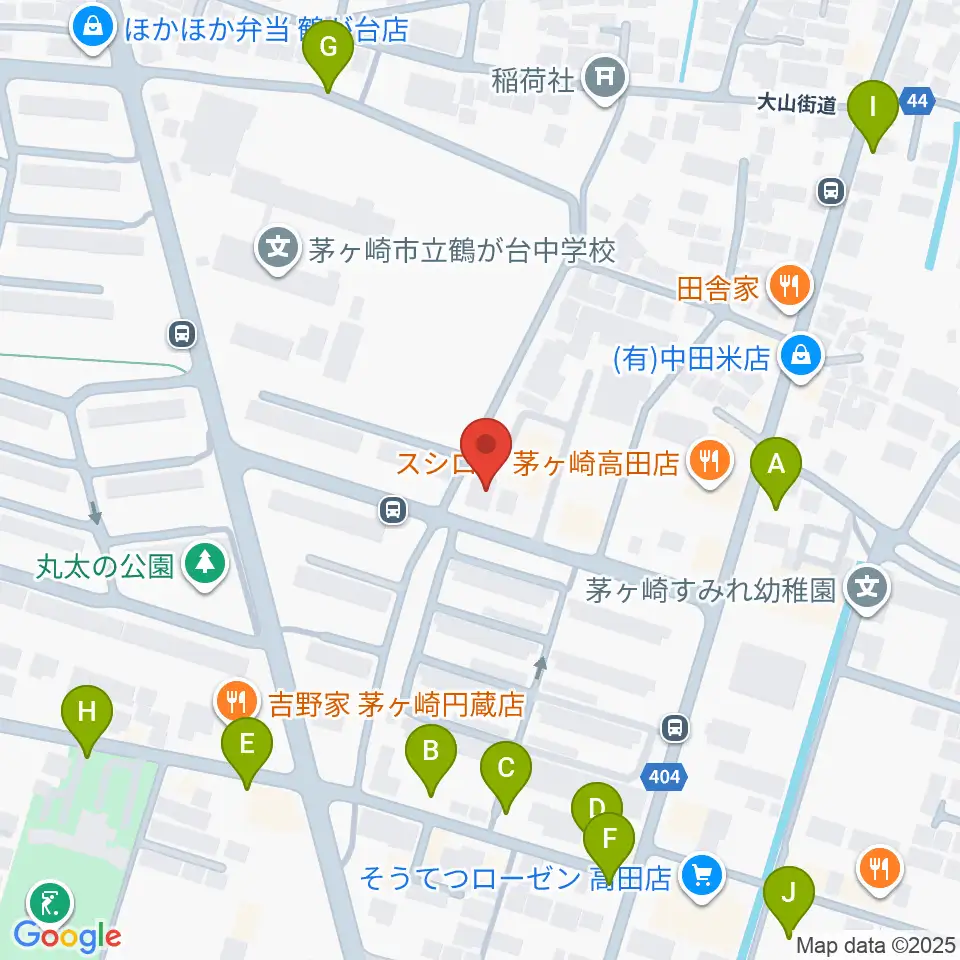 長谷川楽器店 鶴が台センター周辺の駐車場・コインパーキング一覧地図