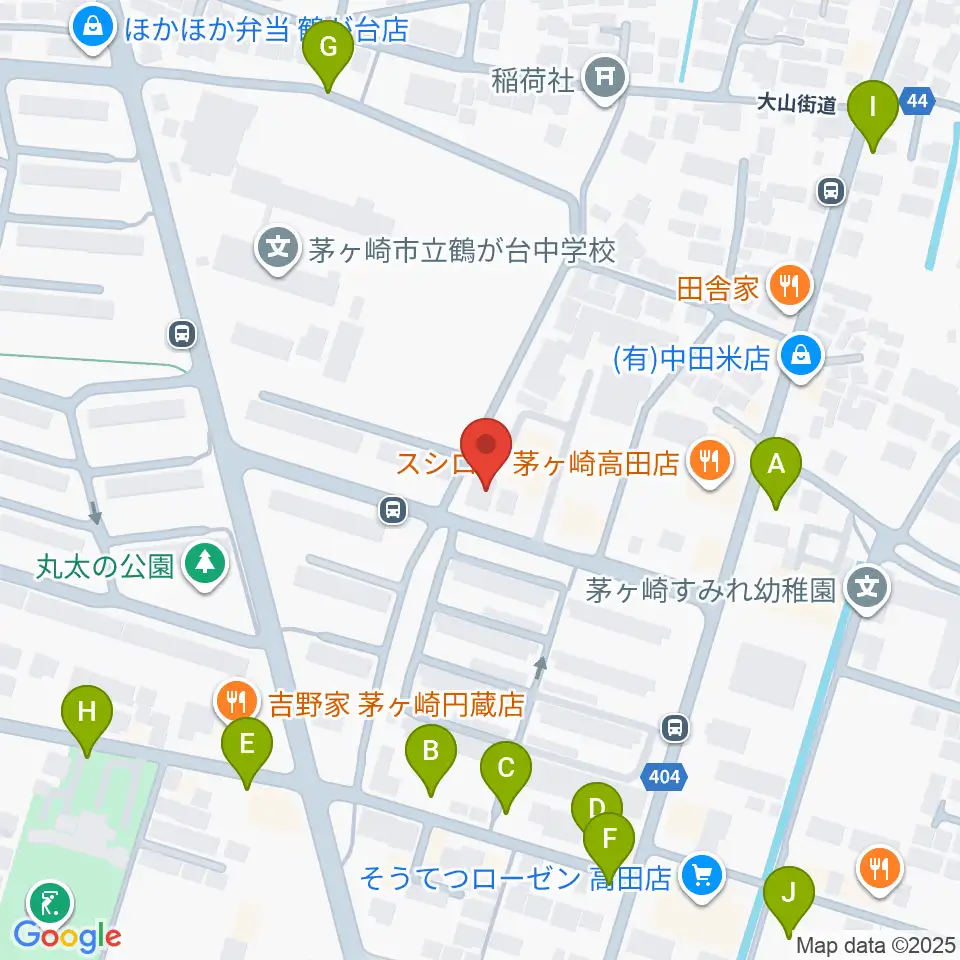 長谷川楽器店 鶴が台センター周辺の駐車場・コインパーキング一覧地図