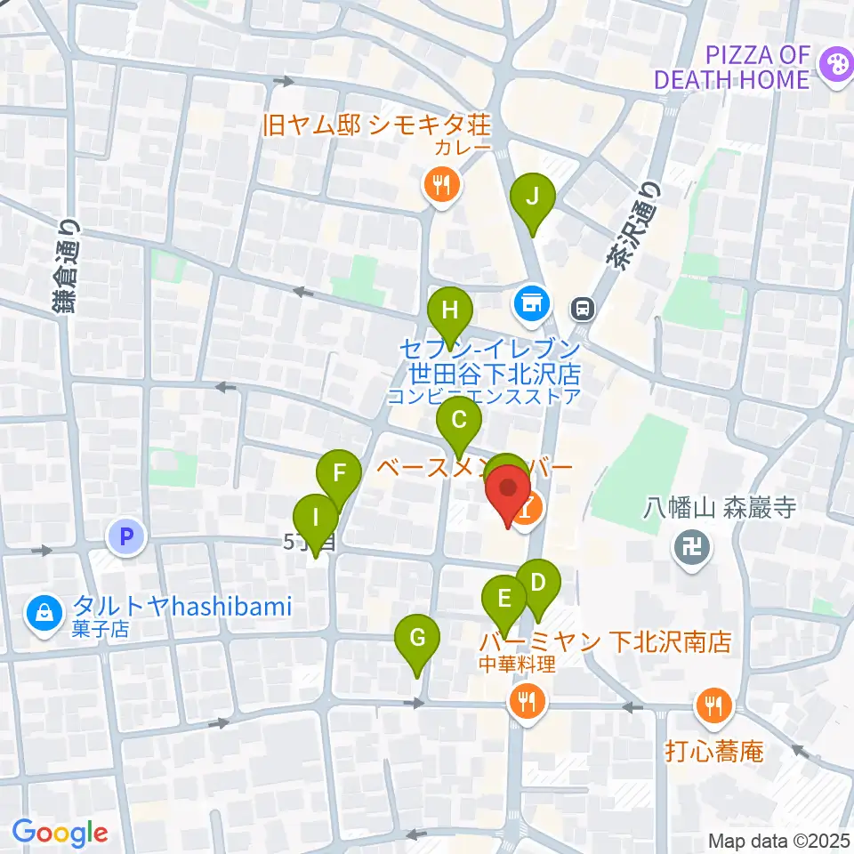 下北沢BASEMENT BAR周辺の駐車場・コインパーキング一覧地図