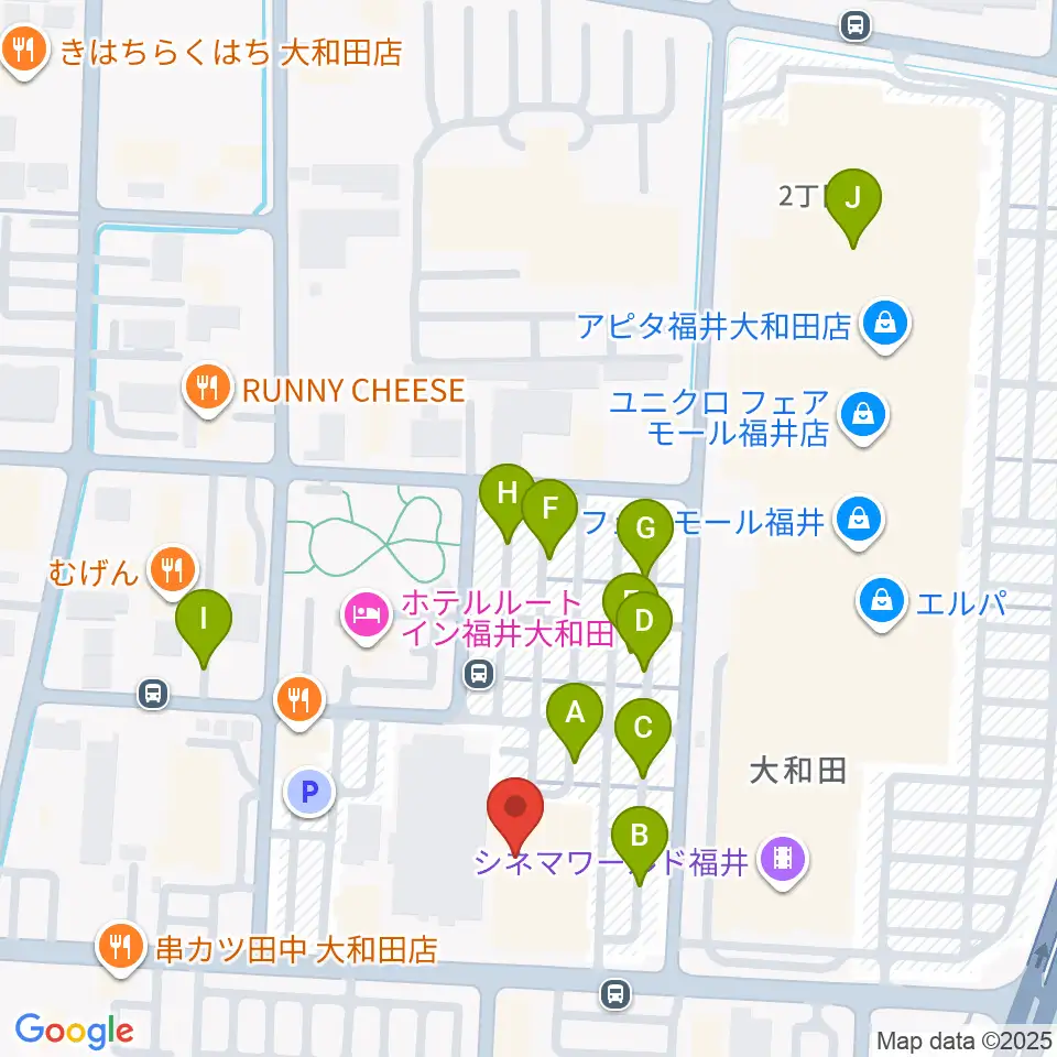 MPC大和田周辺の駐車場・コインパーキング一覧地図