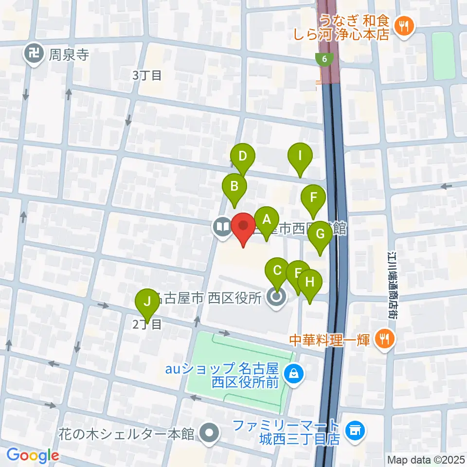 西文化小劇場周辺の駐車場・コインパーキング一覧地図