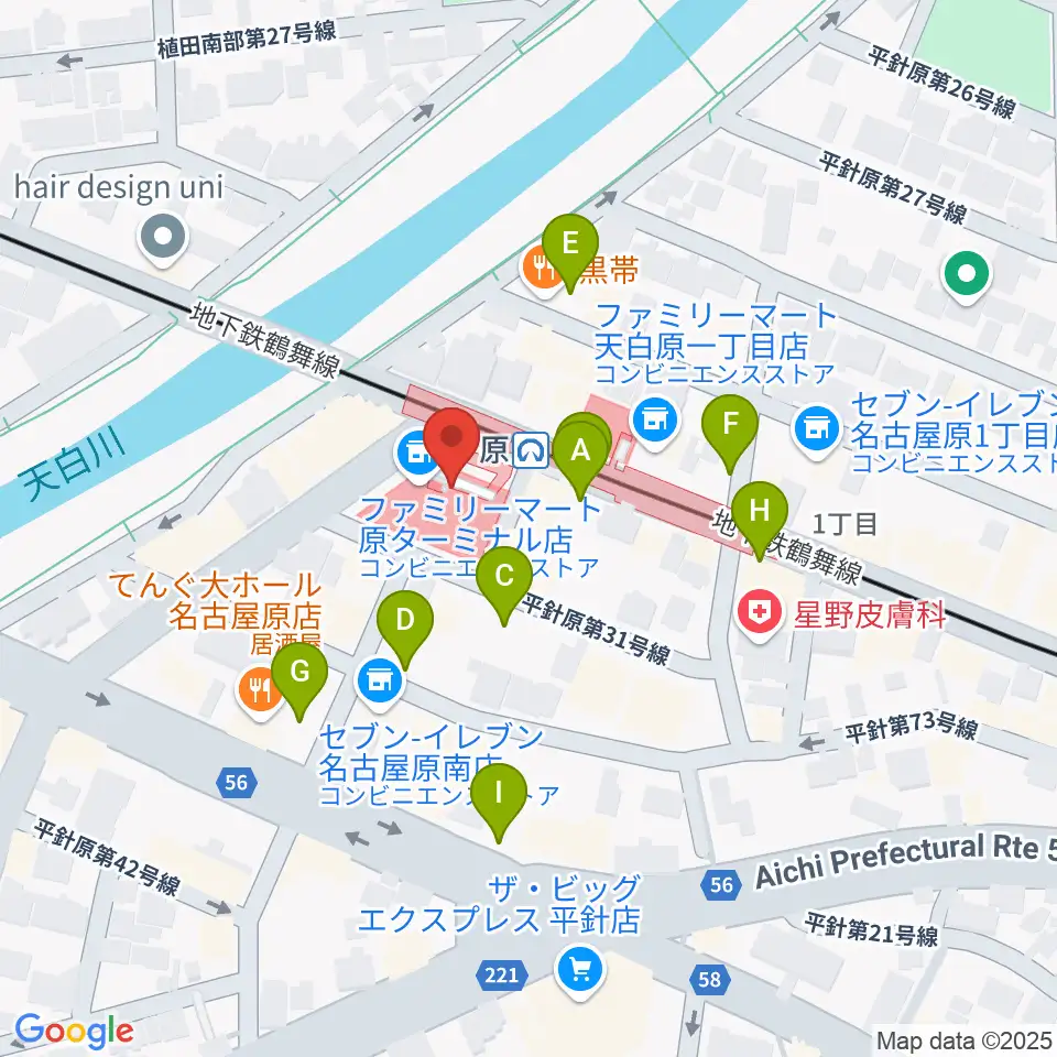 天白文化小劇場周辺の駐車場・コインパーキング一覧地図