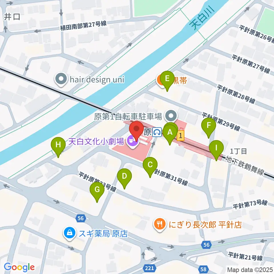天白文化小劇場周辺の駐車場・コインパーキング一覧地図