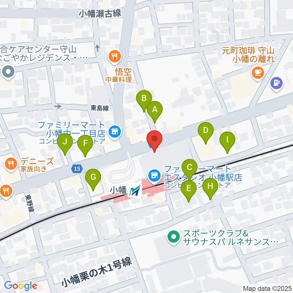 守山文化小劇場周辺の駐車場・コインパーキング一覧地図