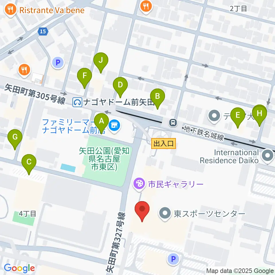 東文化小劇場周辺の駐車場・コインパーキング一覧地図