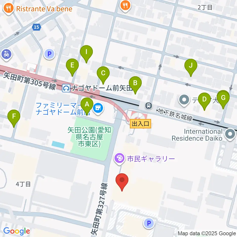 東文化小劇場周辺の駐車場・コインパーキング一覧地図