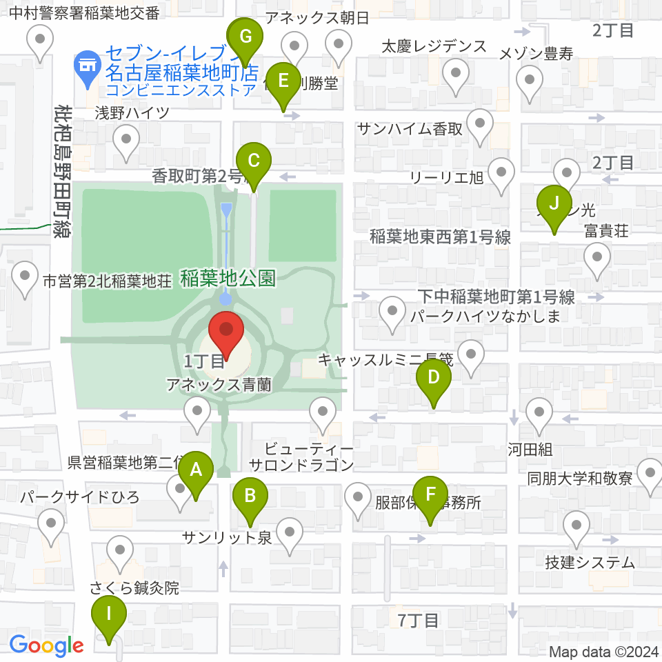 演劇練習館 アクテノン周辺の駐車場・コインパーキング一覧地図