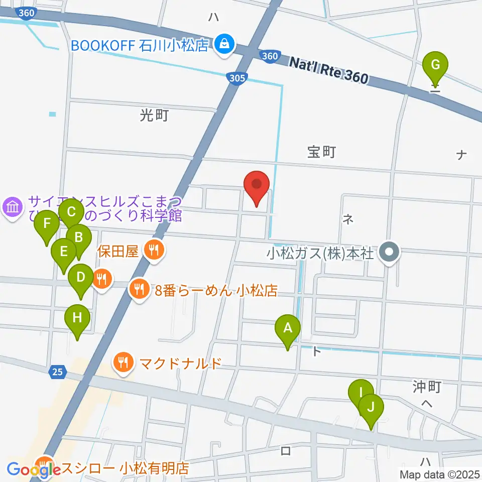 ロックスタジオFFBODY周辺の駐車場・コインパーキング一覧地図
