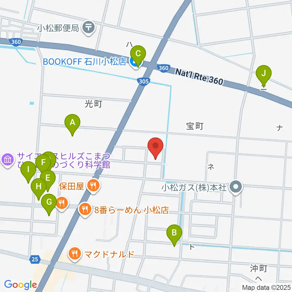 ロックスタジオFFBODY周辺の駐車場・コインパーキング一覧地図