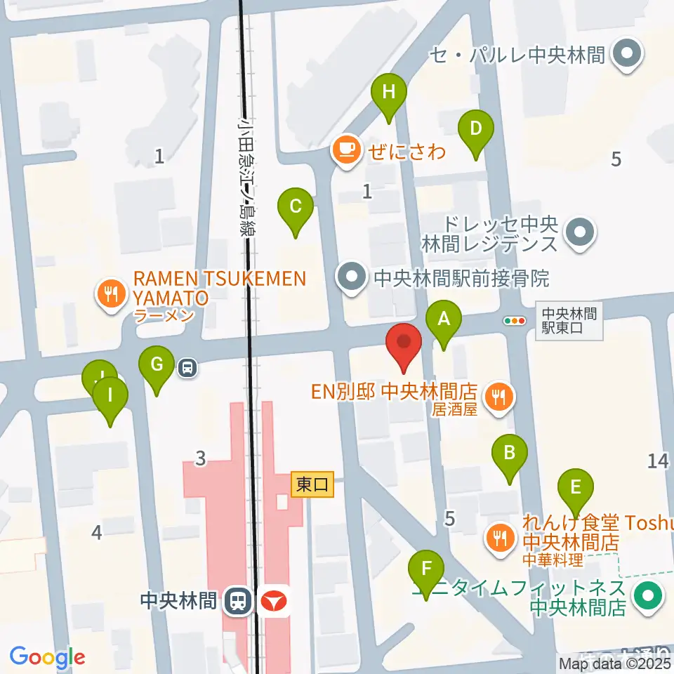 相模楽器 中央林間センター周辺の駐車場・コインパーキング一覧地図