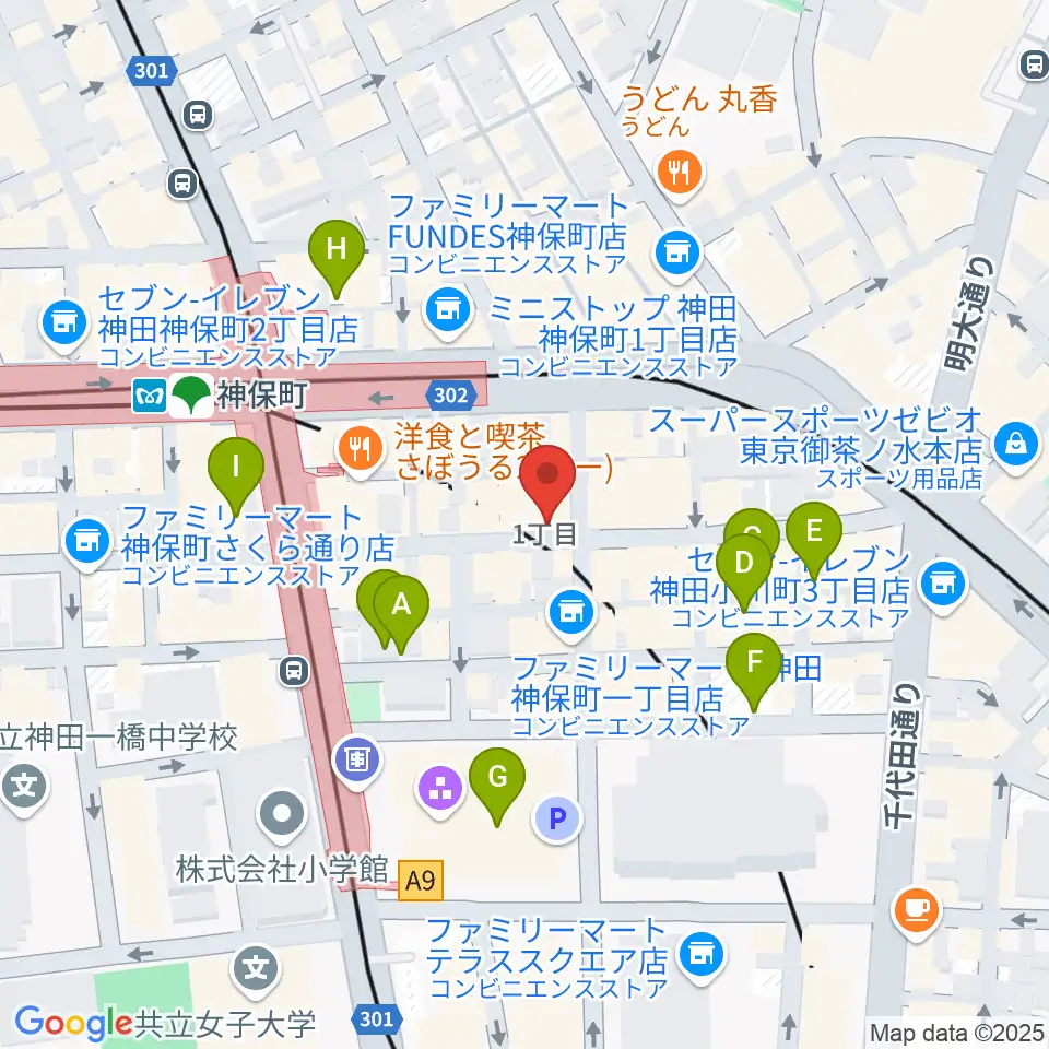 須賀楽器周辺の駐車場・コインパーキング一覧地図