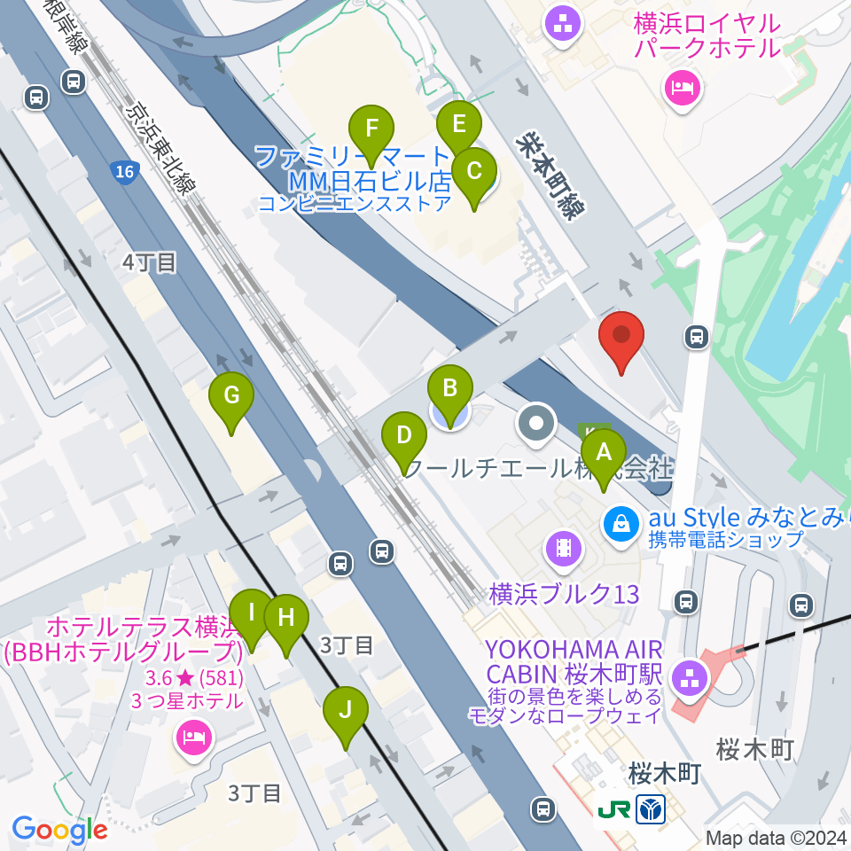 県民共済みらいホール周辺の駐車場・コインパーキング一覧地図