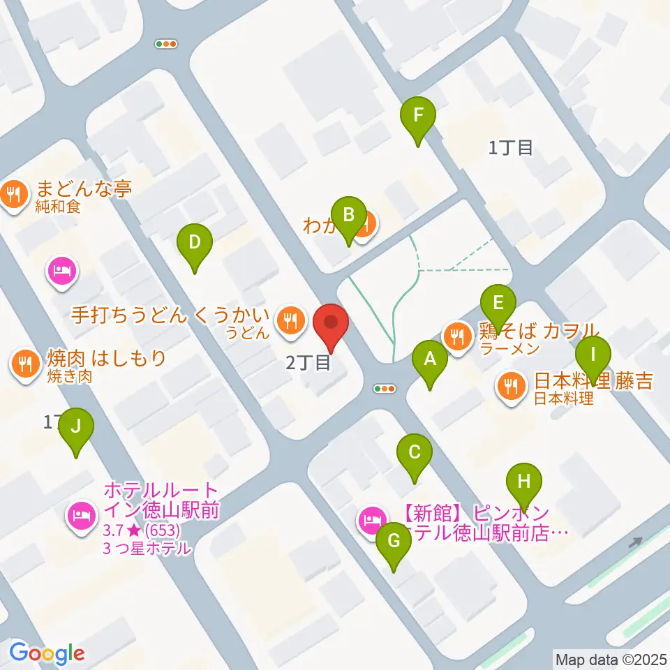 周南ガンボ周辺の駐車場・コインパーキング一覧地図