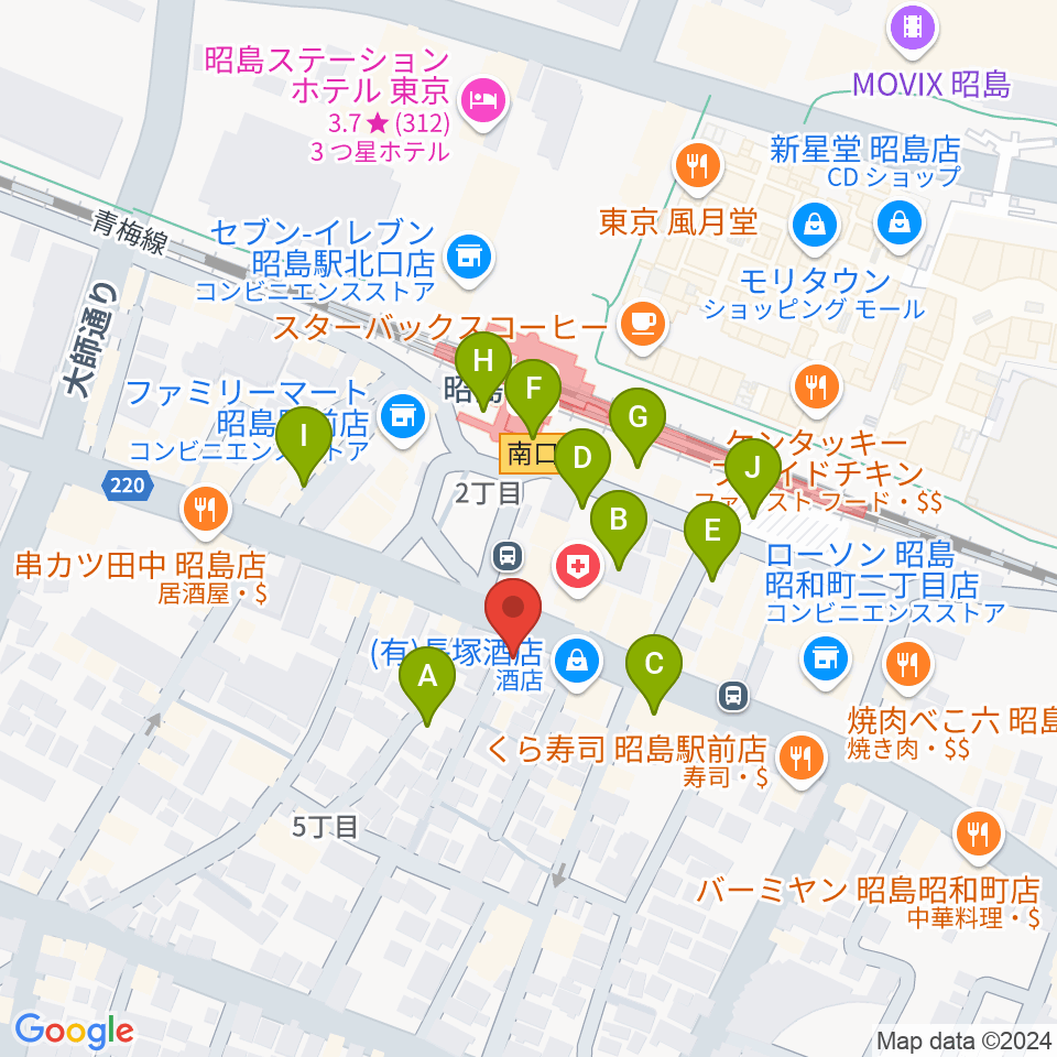 フローラカルチャークラブ周辺の駐車場・コインパーキング一覧地図