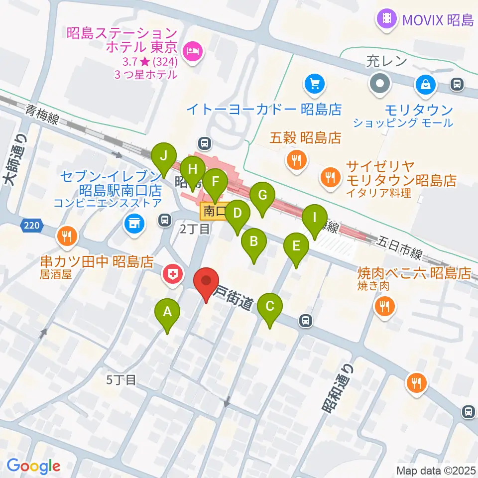 フローラカルチャークラブ周辺の駐車場・コインパーキング一覧地図