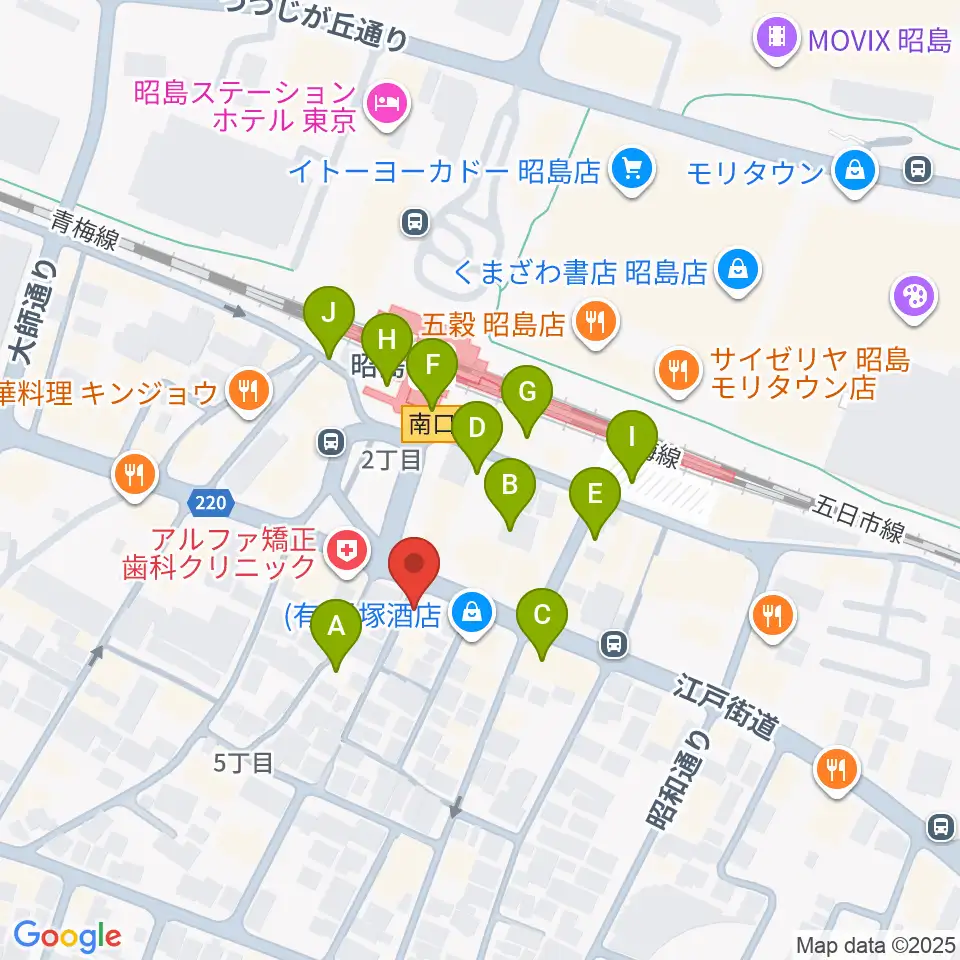 フローラカルチャークラブ周辺の駐車場・コインパーキング一覧地図
