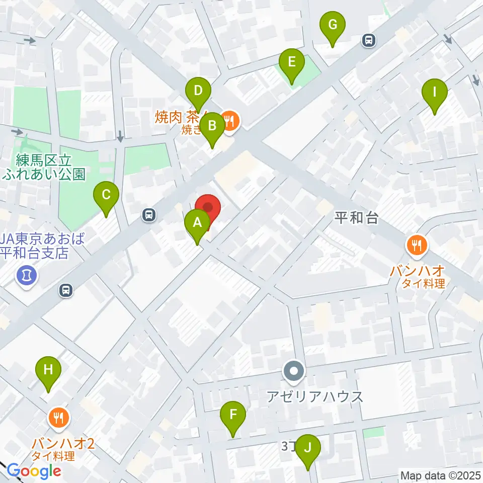 みつほし音楽教室周辺の駐車場・コインパーキング一覧地図