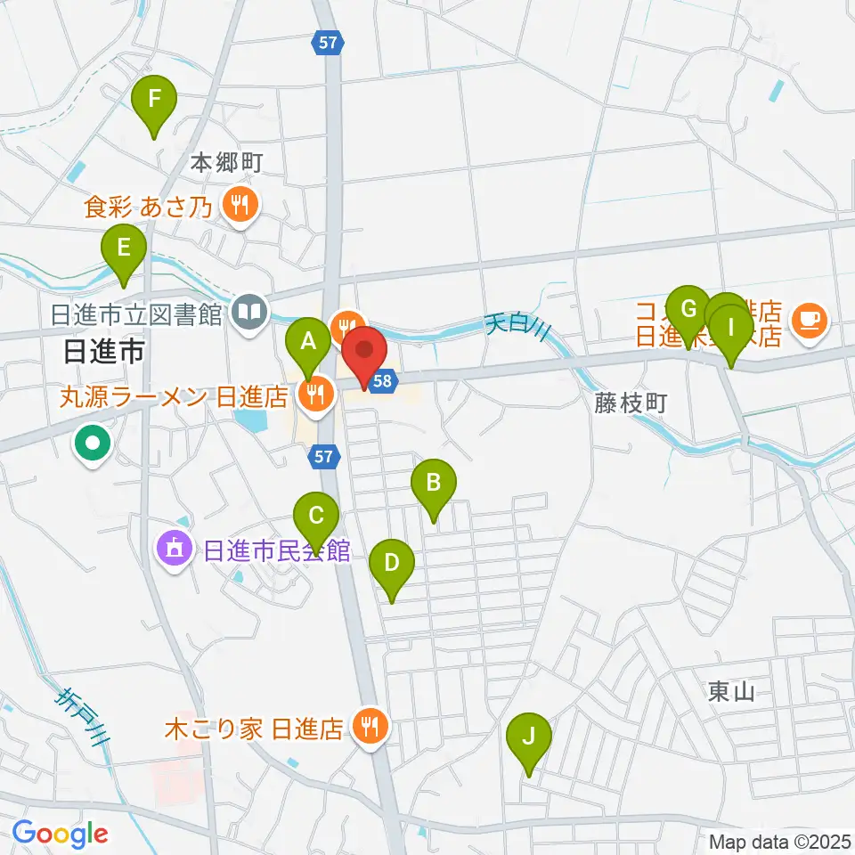 J’z Studio West周辺の駐車場・コインパーキング一覧地図