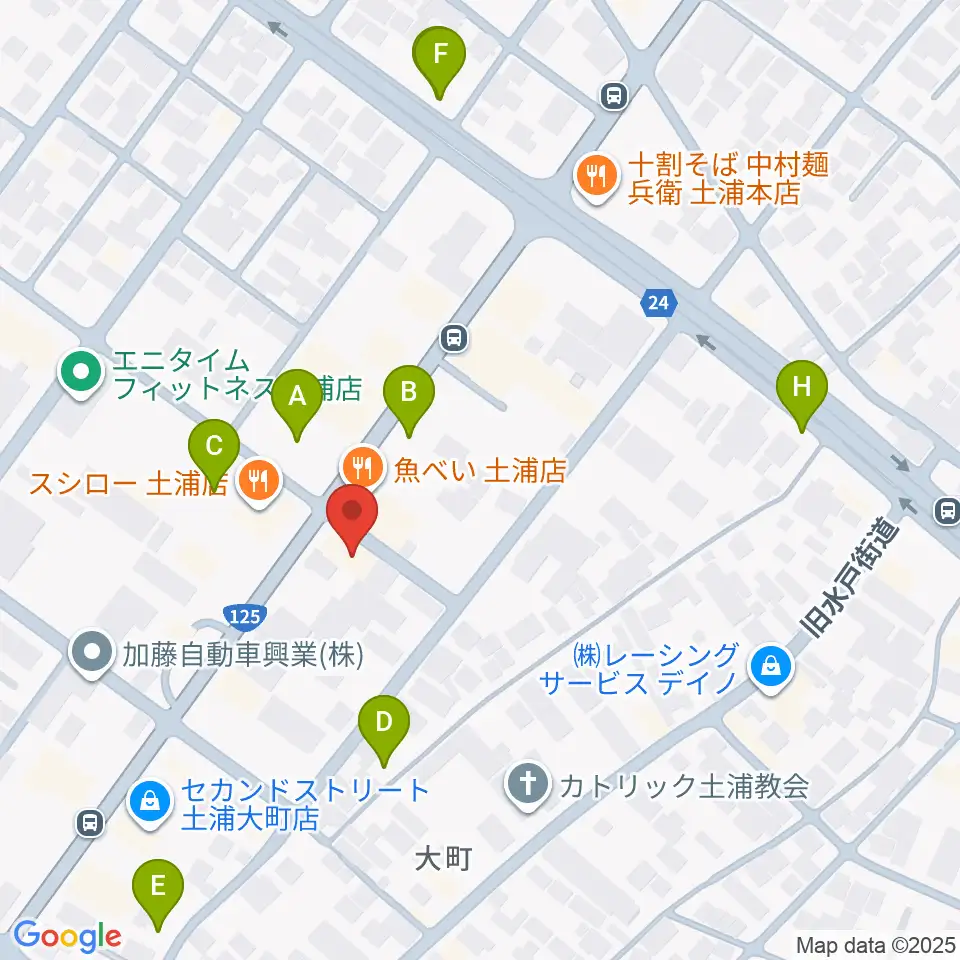 MUSIC PLANT土浦店周辺の駐車場・コインパーキング一覧地図