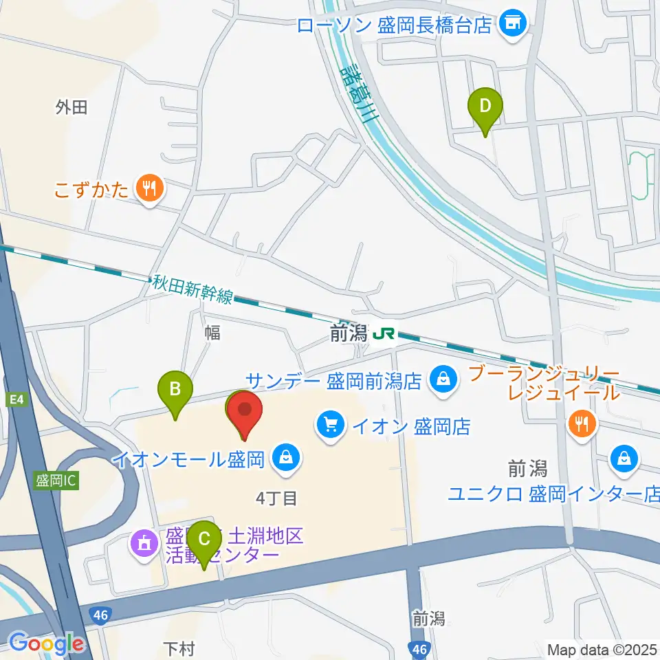 東山堂 MER♪T（メルト）周辺の駐車場・コインパーキング一覧地図