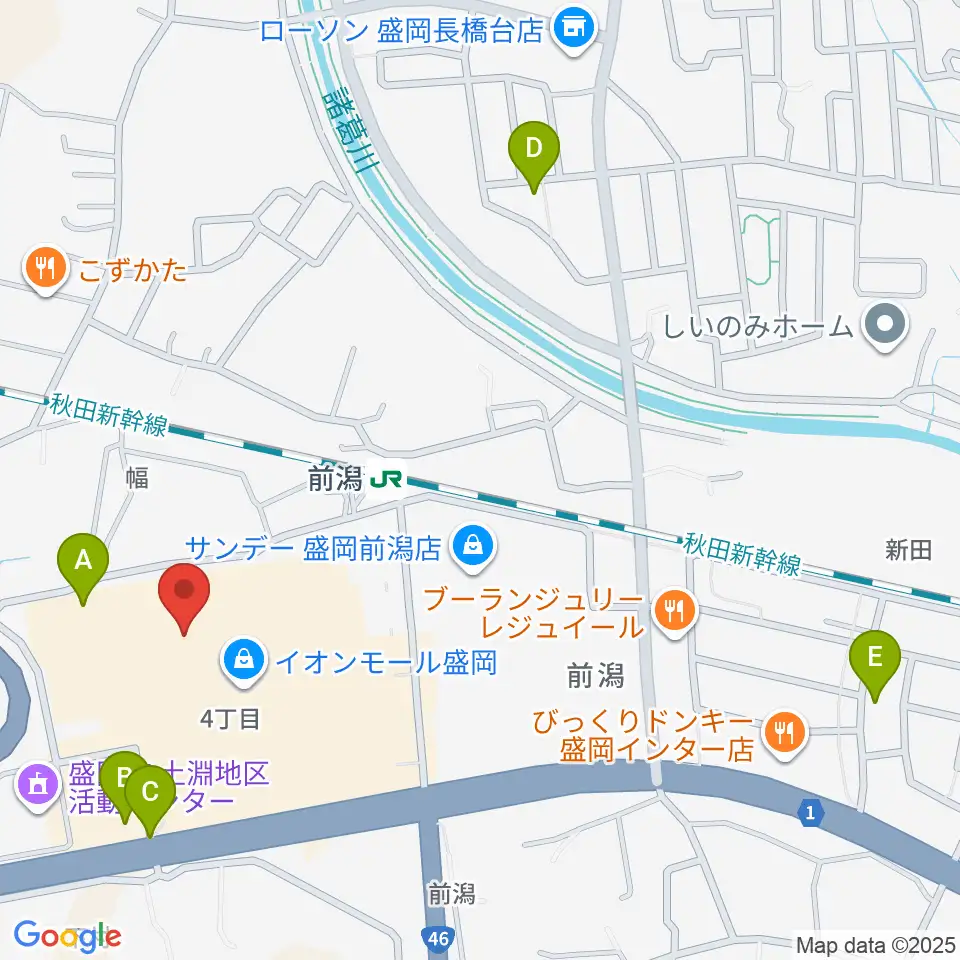 東山堂 MER♪T(メルト)周辺の駐車場・コインパーキング一覧地図