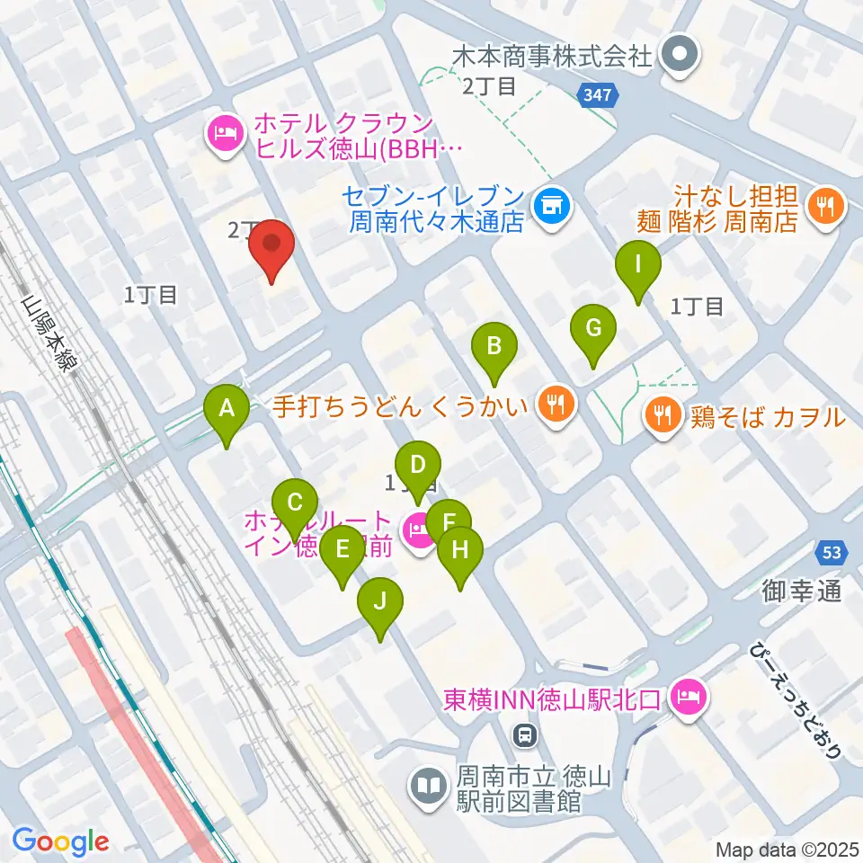 POPS-K 周南ロック館周辺の駐車場・コインパーキング一覧地図