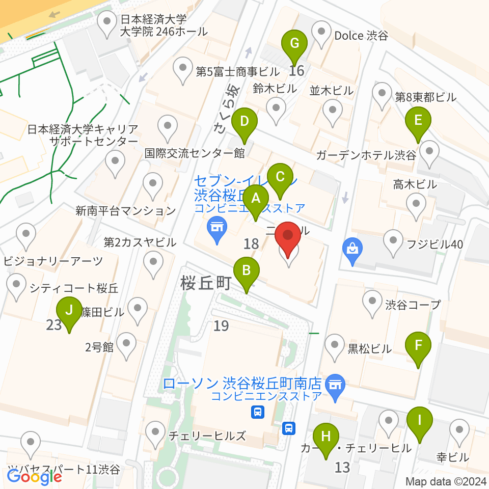 スタジオペンタ渋谷ジュークハウス周辺の駐車場・コインパーキング一覧地図