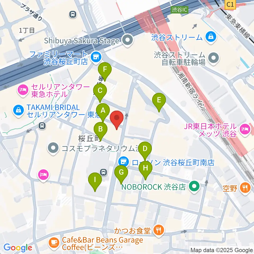 スタジオペンタ渋谷ジュークハウス周辺の駐車場・コインパーキング一覧地図