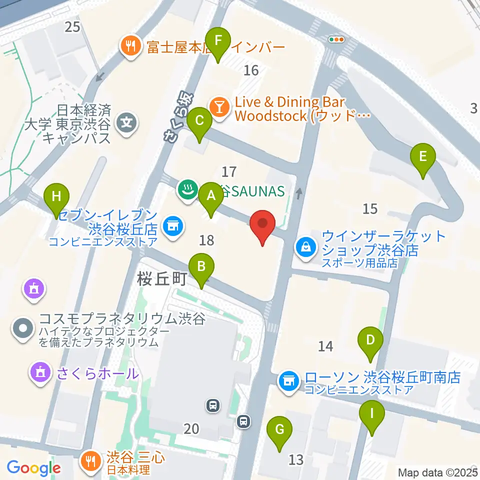 スタジオペンタ渋谷ジュークハウス周辺の駐車場・コインパーキング一覧地図
