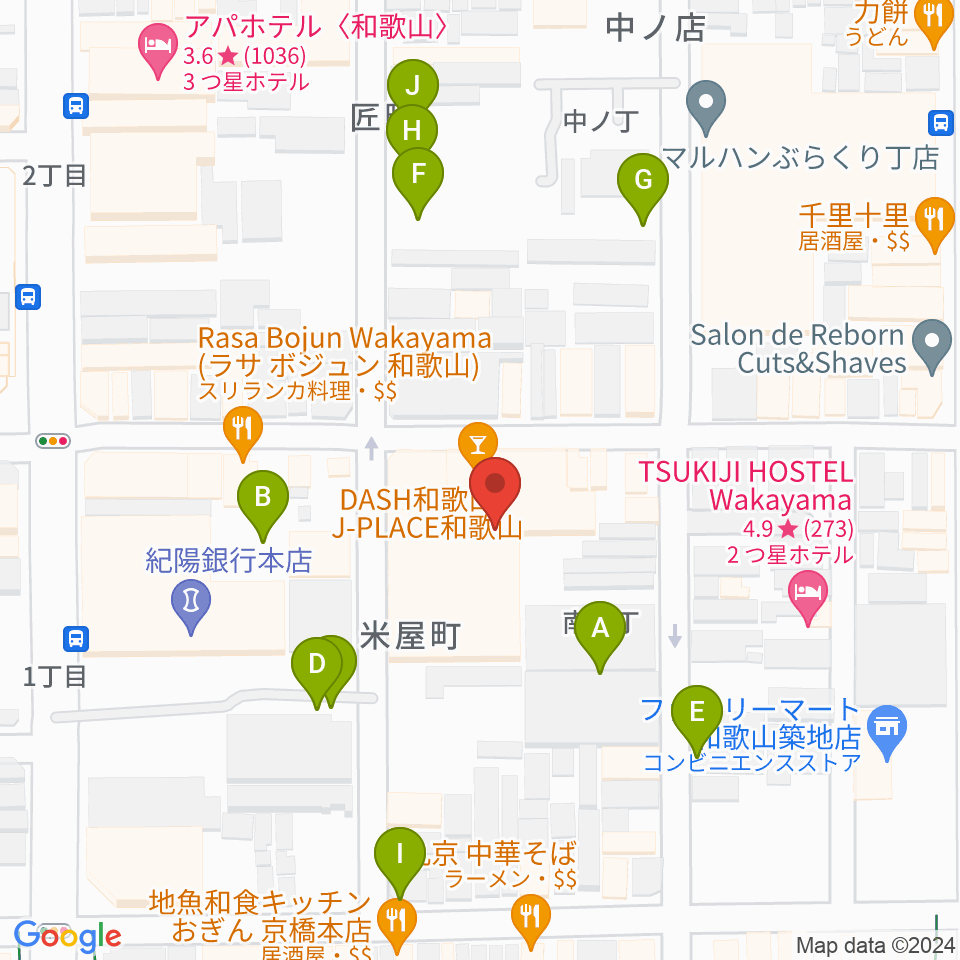 LIVE SPACE MOMENTS周辺の駐車場・コインパーキング一覧地図