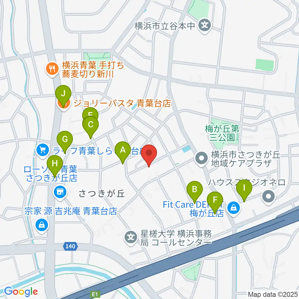 ピアノメンテナンス渡辺周辺の駐車場・コインパーキング一覧地図