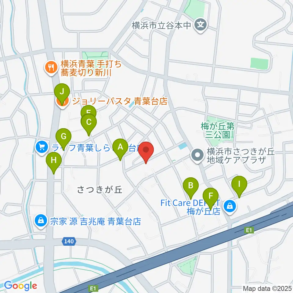 ピアノメンテナンス渡辺周辺の駐車場・コインパーキング一覧地図