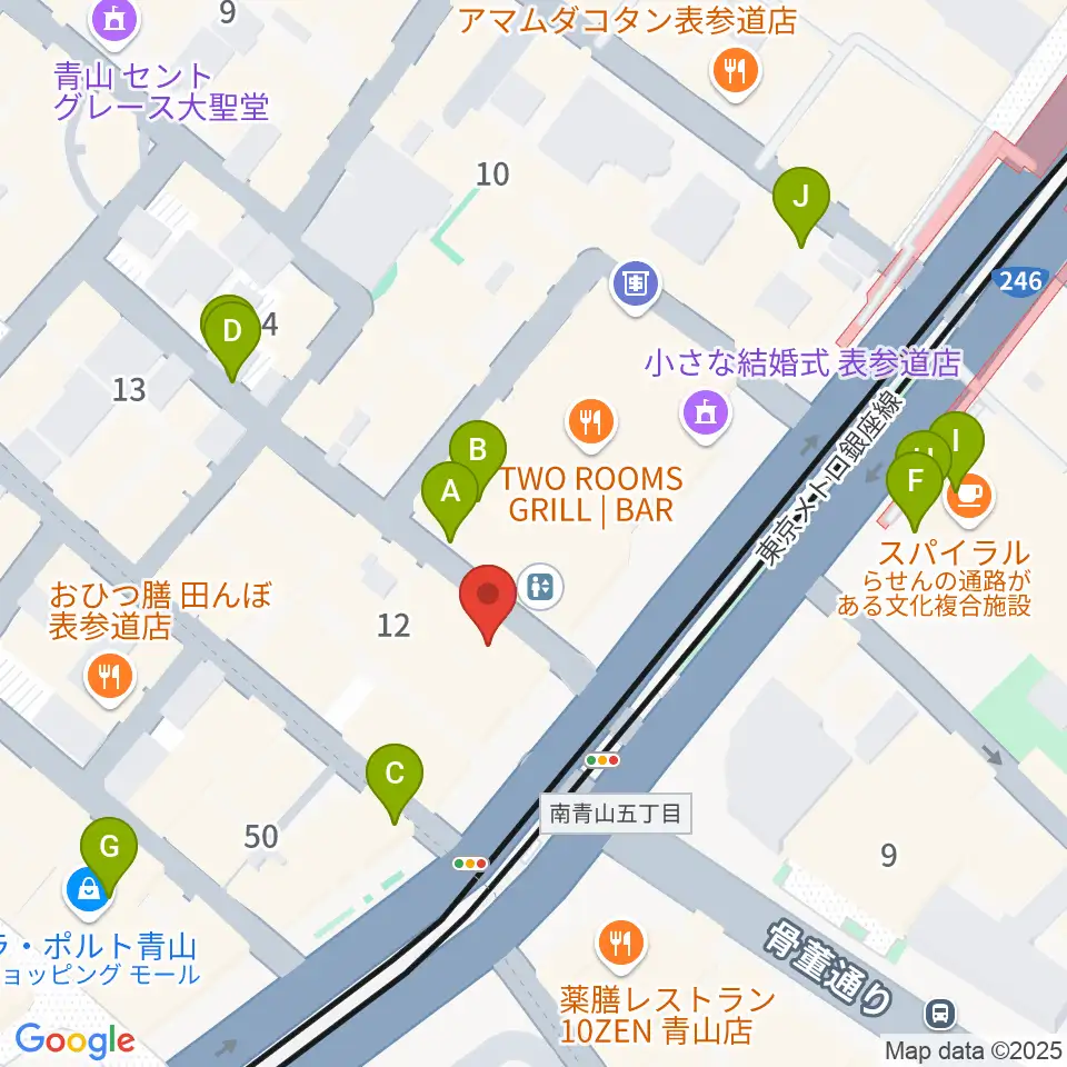 表参道クラシックスペース周辺の駐車場・コインパーキング一覧地図