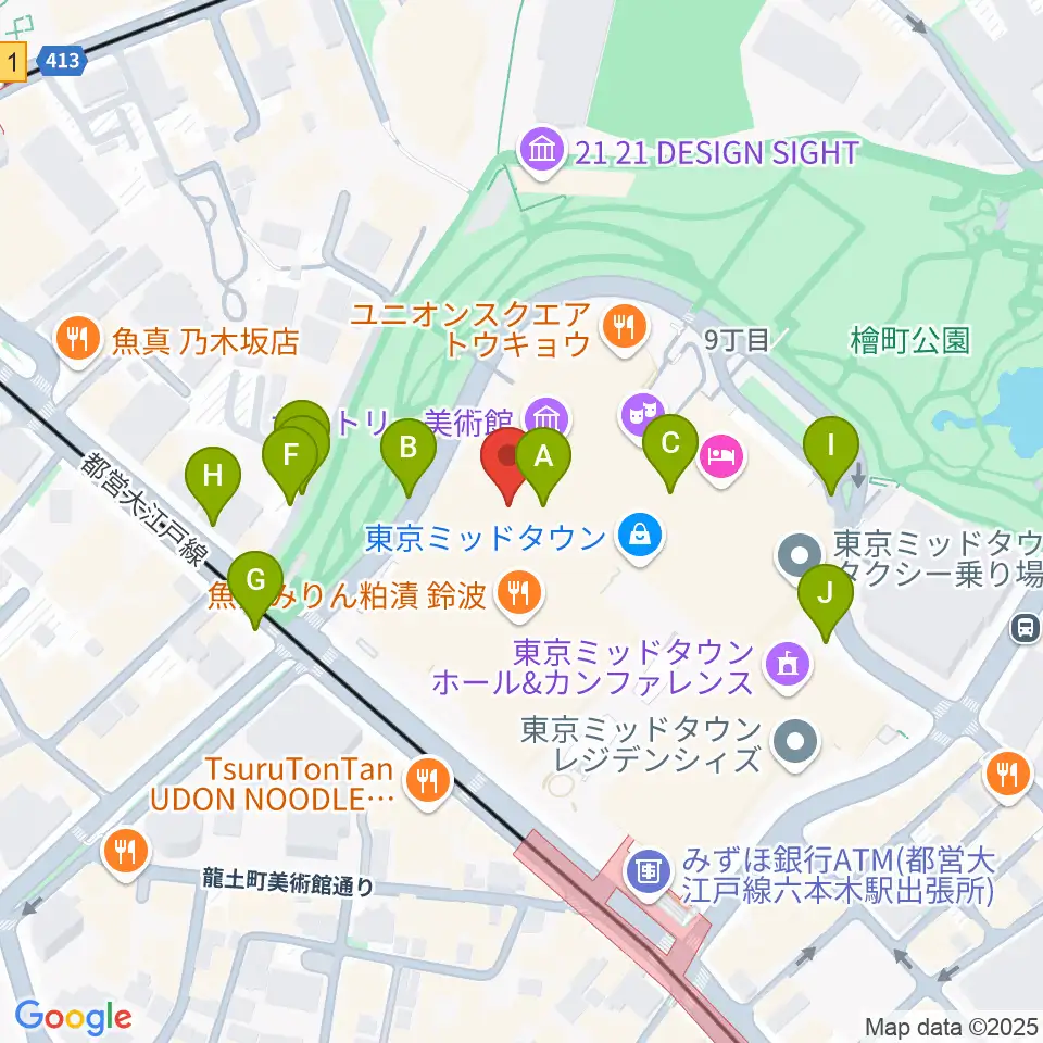 ビルボードライブ東京周辺の駐車場・コインパーキング一覧地図