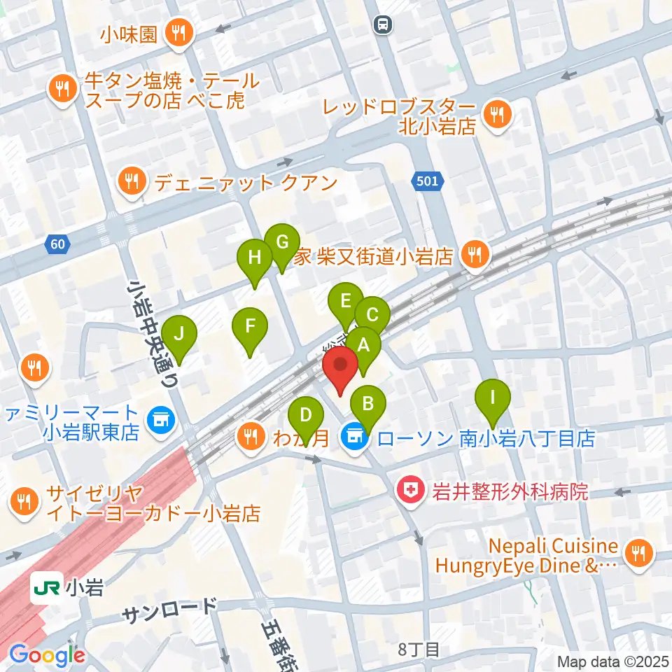 小岩BACK IN TIME周辺の駐車場・コインパーキング一覧地図