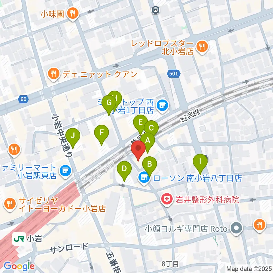 小岩BACK IN TIME周辺の駐車場・コインパーキング一覧地図