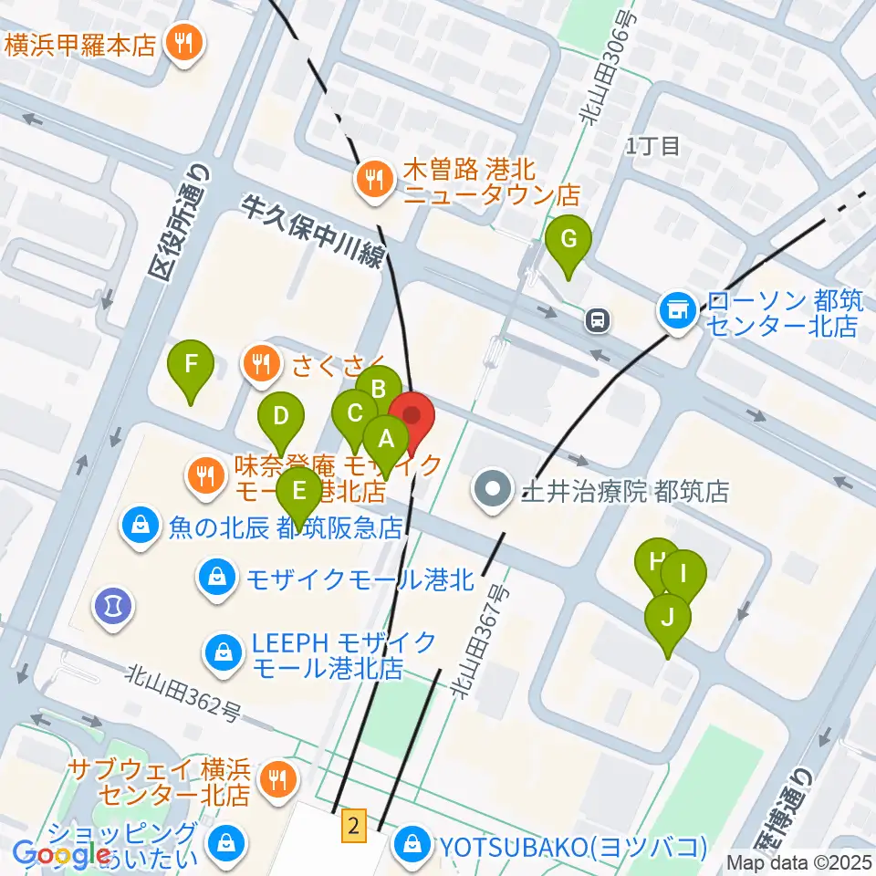 山響楽器店 センター北教室周辺の駐車場・コインパーキング一覧地図