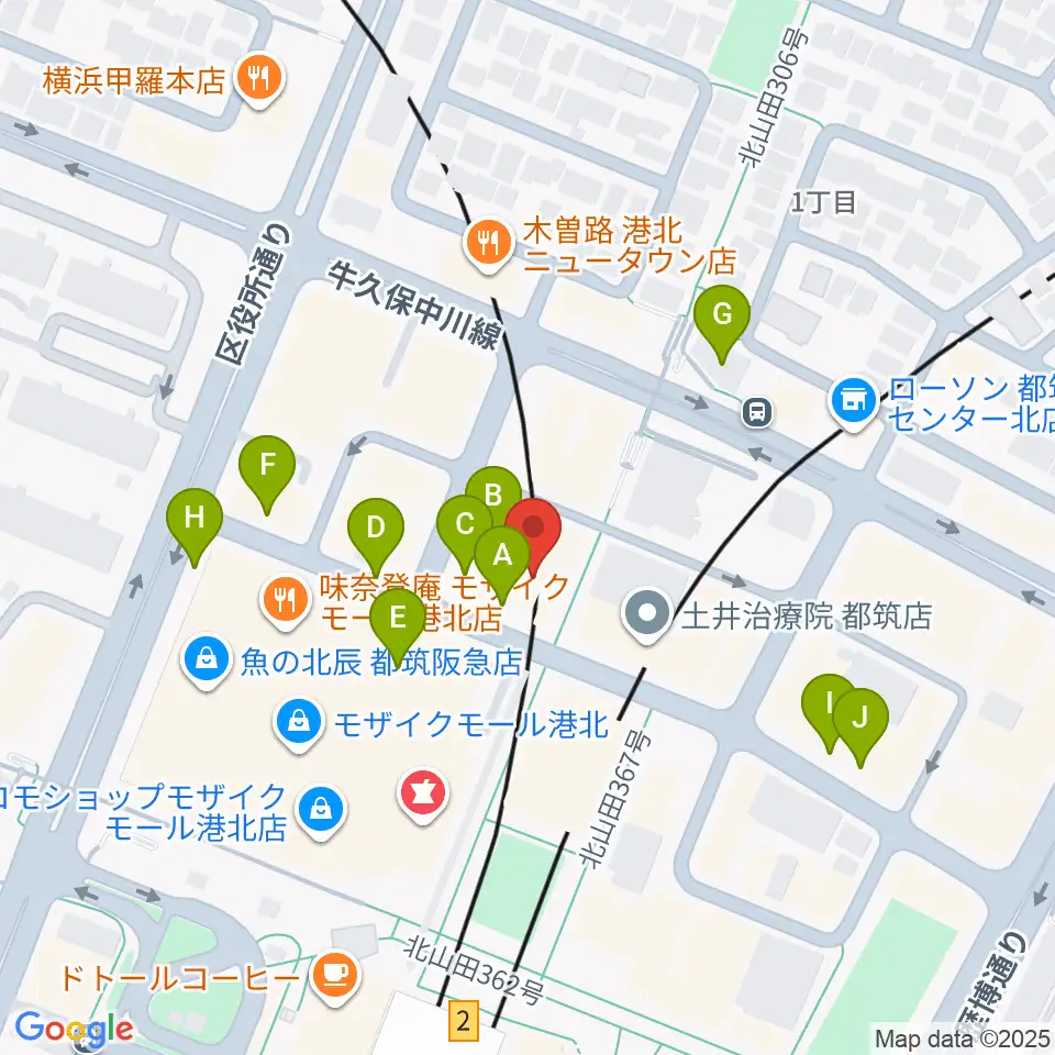 山響楽器店 センター北教室周辺の駐車場・コインパーキング一覧地図