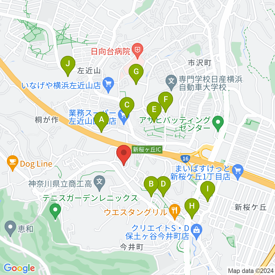 山響楽器店 美立橋教室周辺の駐車場・コインパーキング一覧地図
