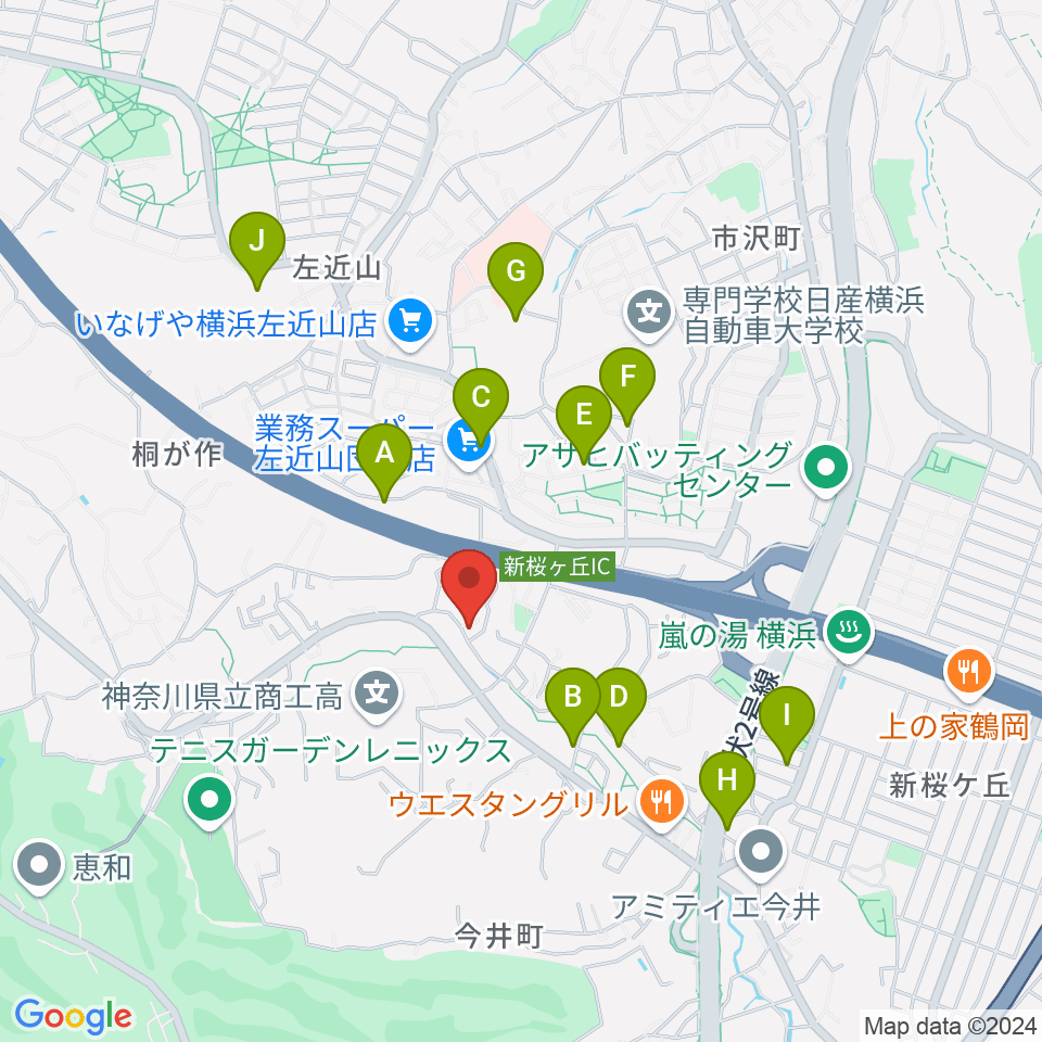 山響楽器店 美立橋教室周辺の駐車場・コインパーキング一覧地図