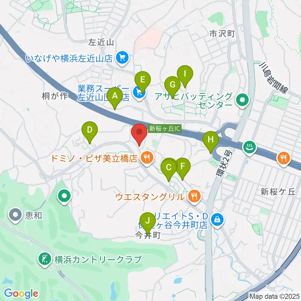 山響楽器店 美立橋教室周辺の駐車場・コインパーキング一覧地図