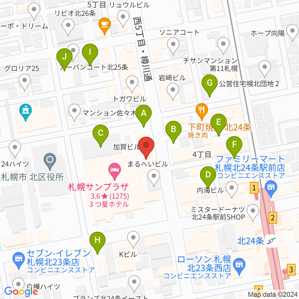 エルム楽器 北区センター周辺の駐車場・コインパーキング一覧地図