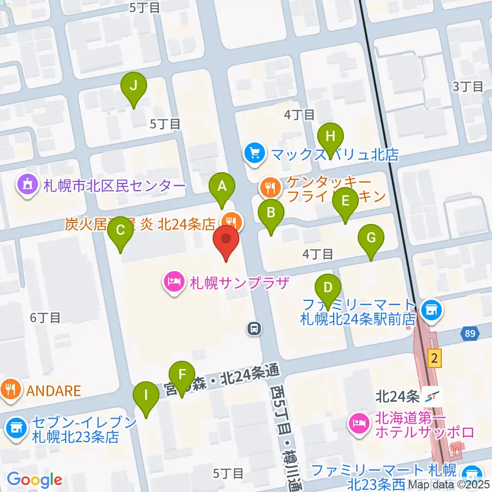 エルム楽器 北区センター周辺の駐車場・コインパーキング一覧地図