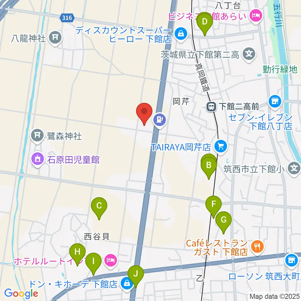 マルシン楽器 音楽教室周辺の駐車場・コインパーキング一覧地図