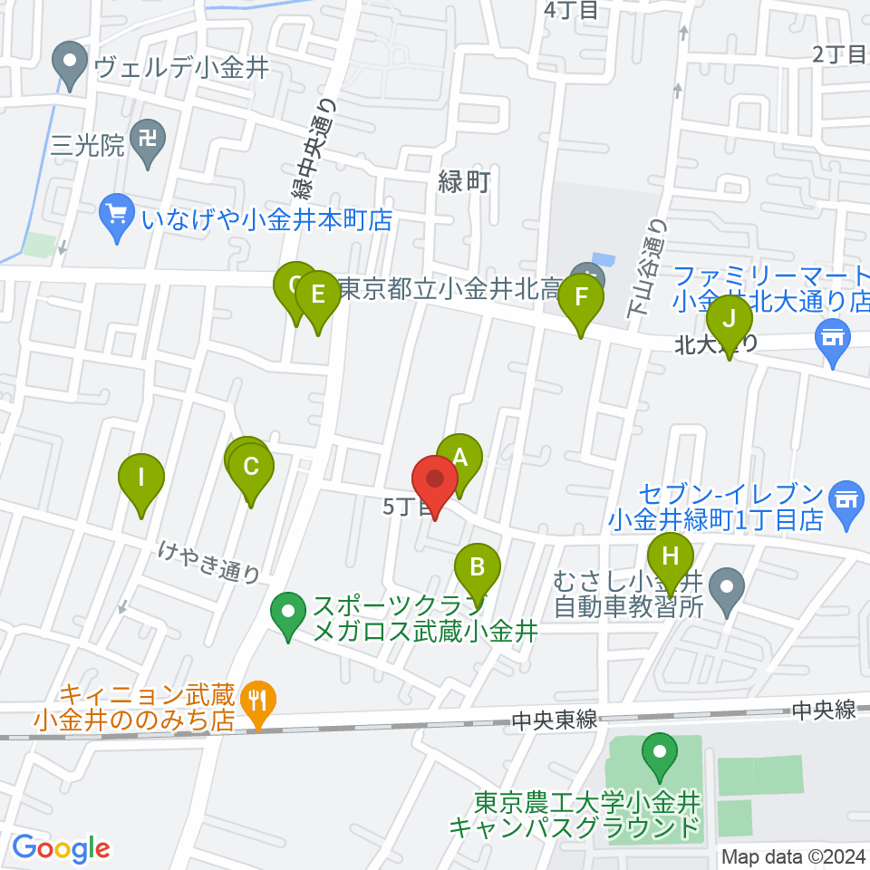 現代座会館周辺の駐車場・コインパーキング一覧地図