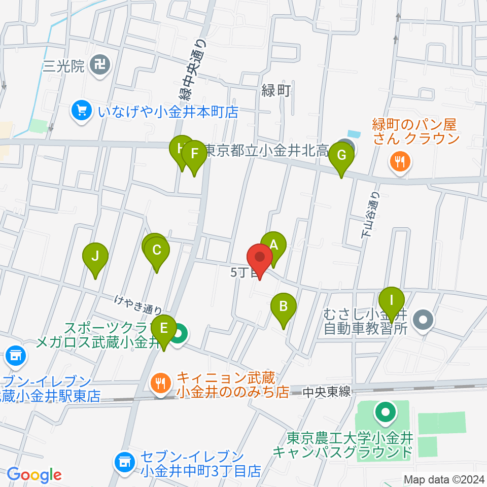 現代座会館周辺の駐車場・コインパーキング一覧地図